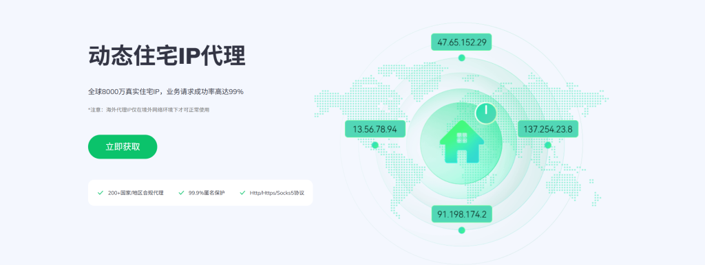美国动态住宅IP