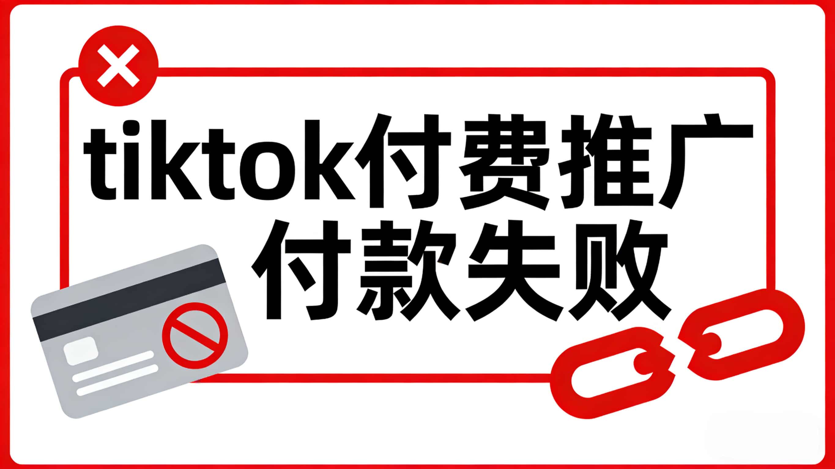 TikTok付费推广付款失败怎么办？2025最新排查与解决全指南