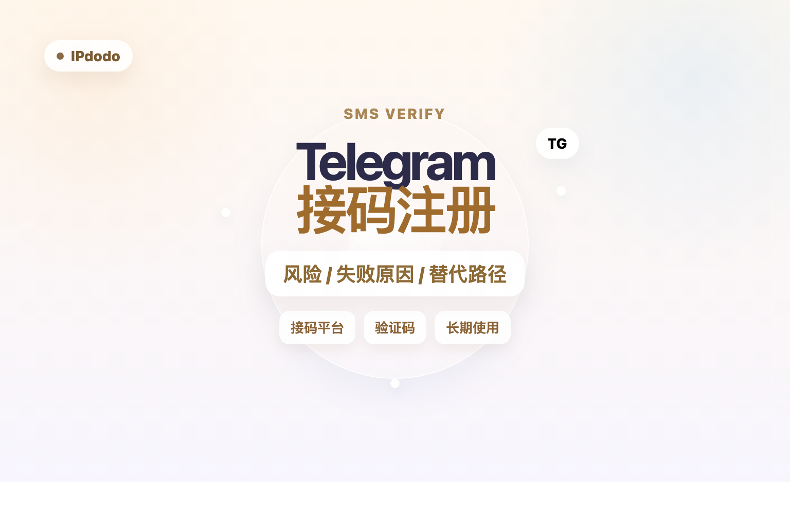 Telegram接码注册配图，突出接码平台、验证码和长期使用风险