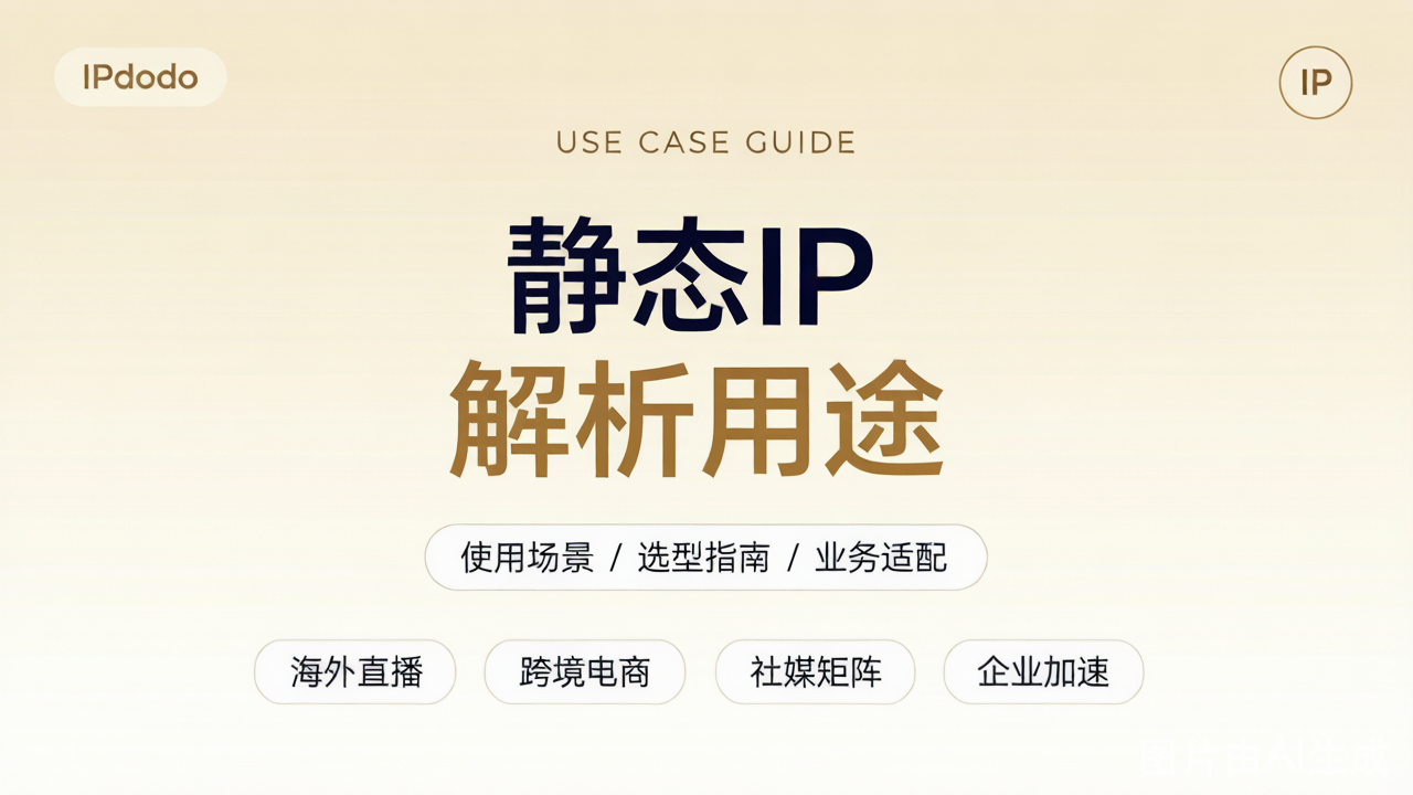 静态IP作为出海企业网络底座