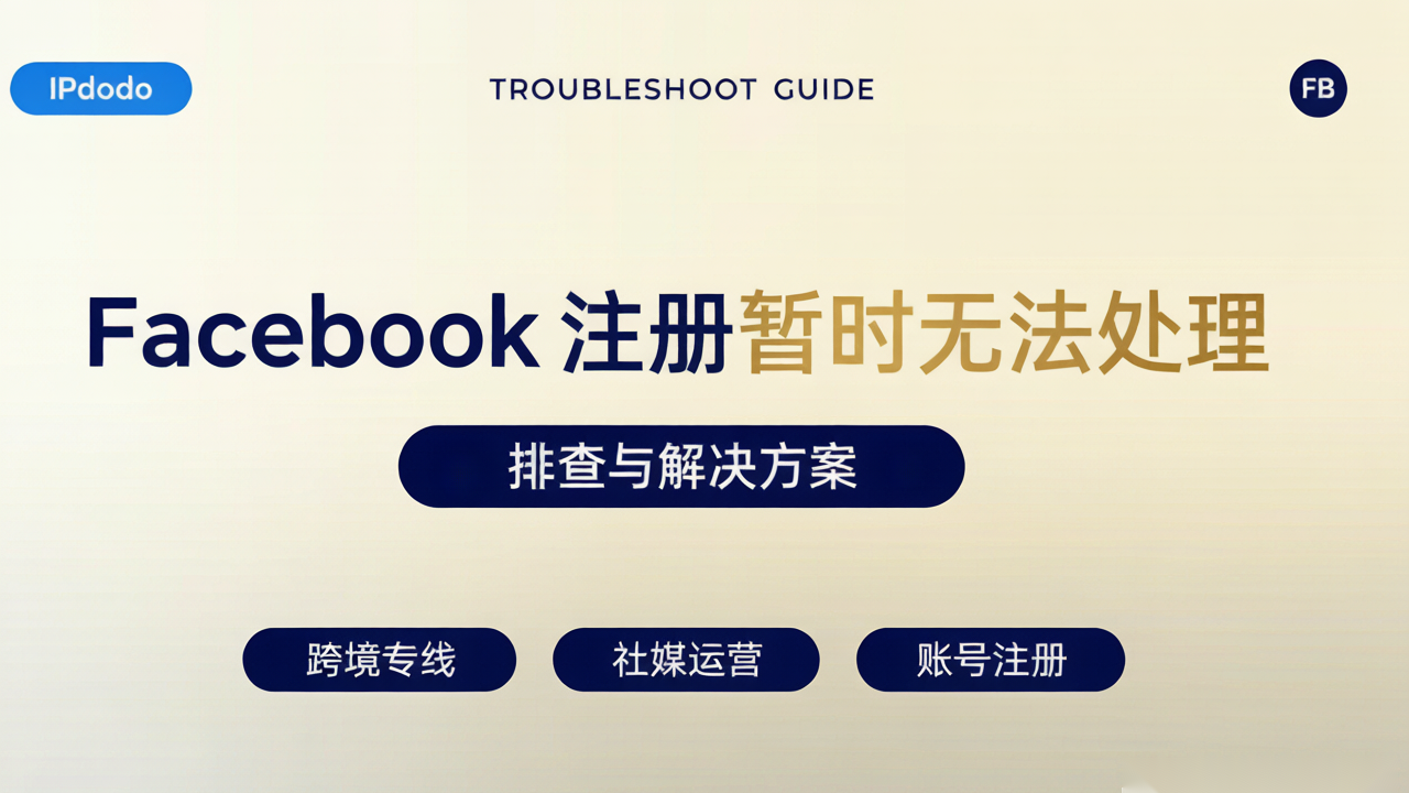 Facebook注册暂时无法处理