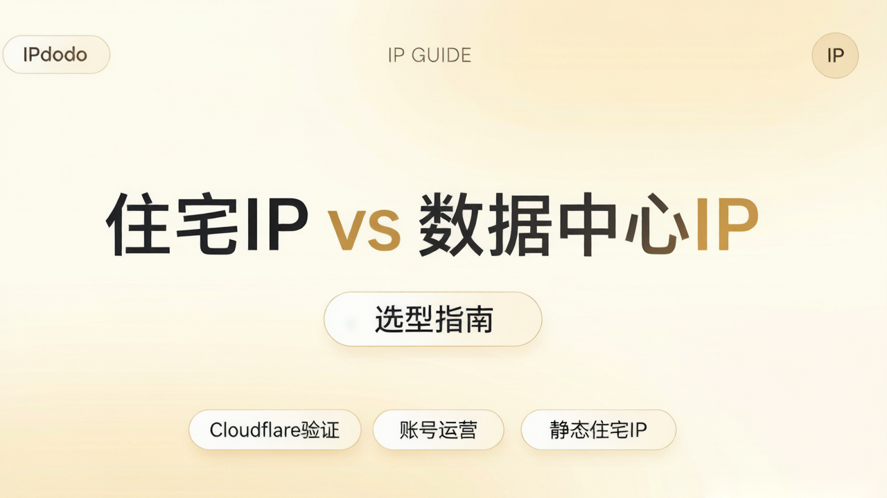 住宅IP vs 数据中心IP