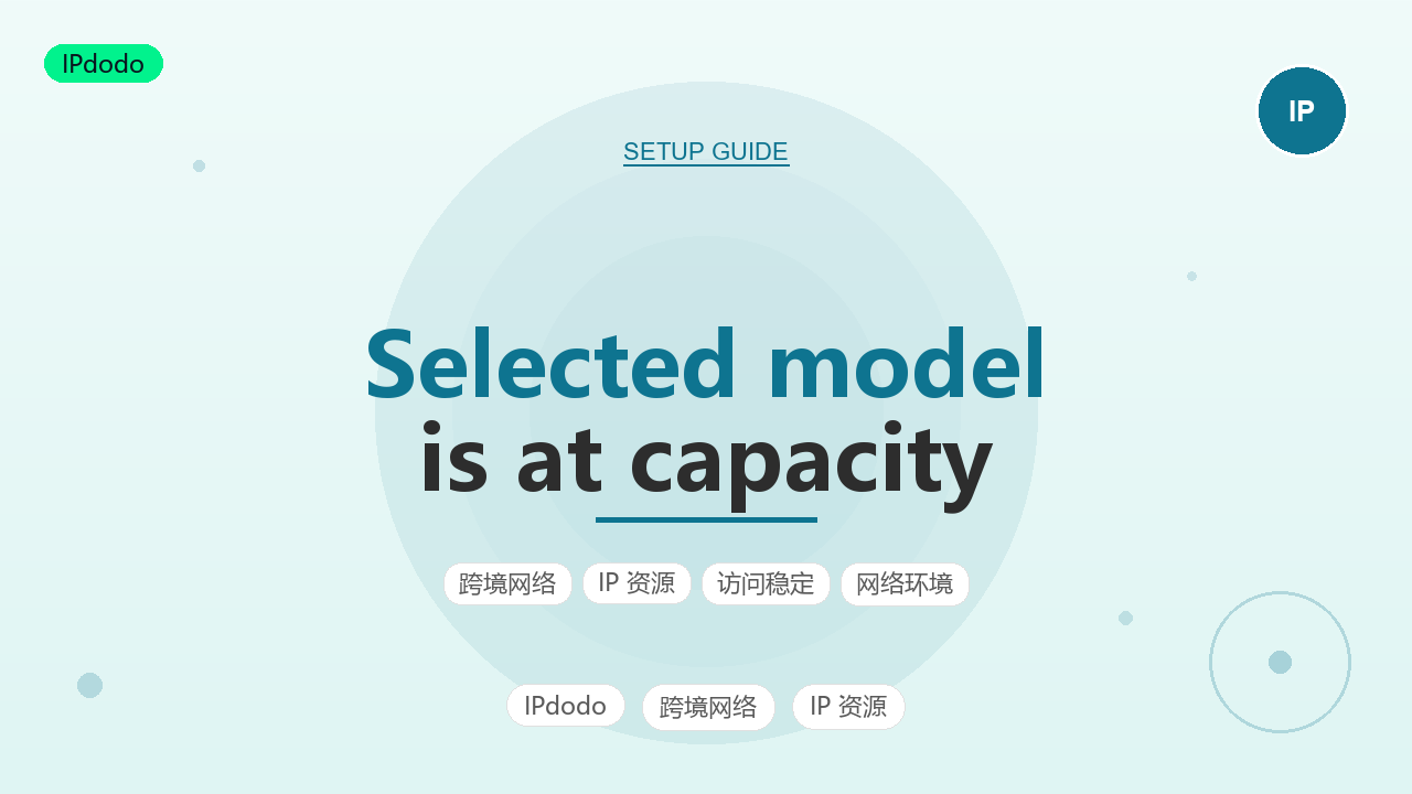 Selected model is at capacity