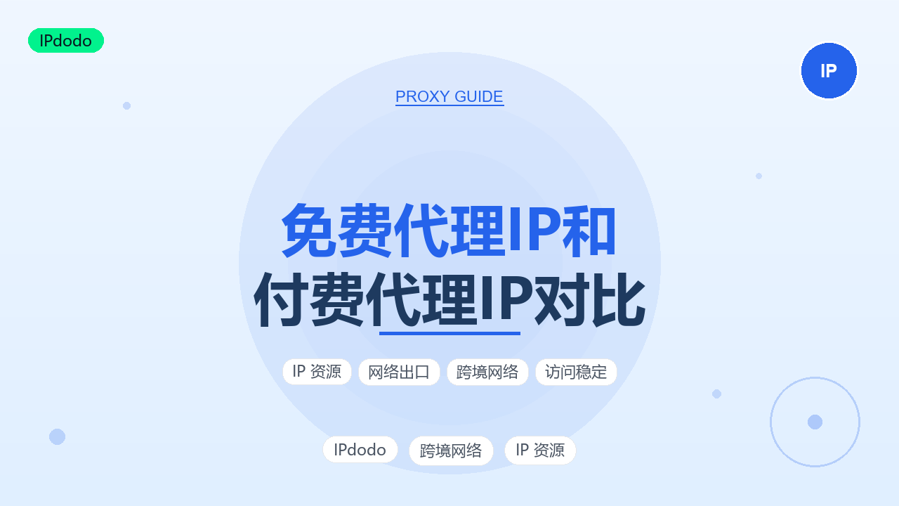 免费代理IP和付费代理IP