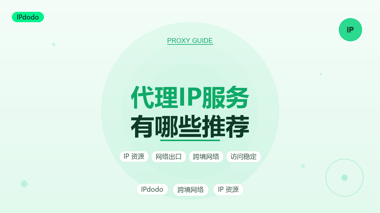 代理IP服务推荐与选型指南