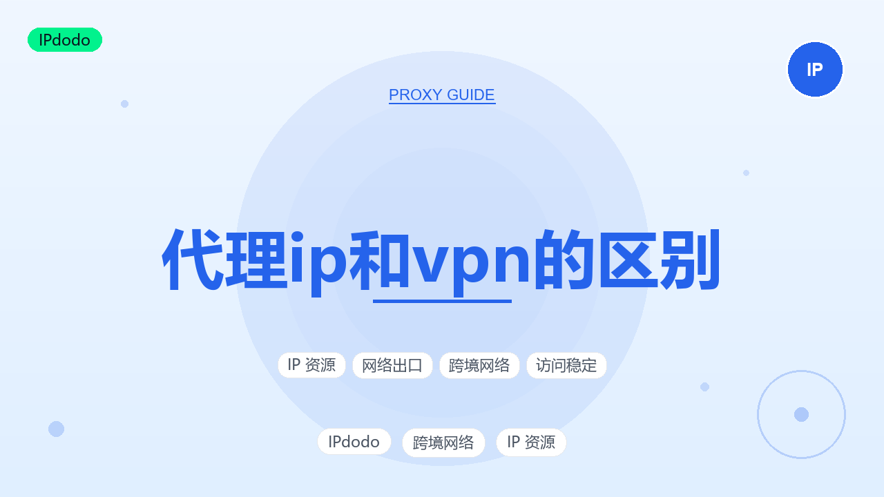 代理IP和VPN的区别:加密方式、流量覆盖范围与选购对比